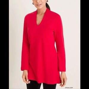 Chico’s red tunic, Chico’s: size 1, US size 8